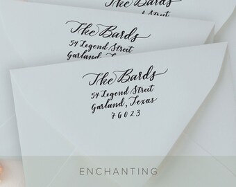 ENCHANTING Wedding Return Address Stamp, Envelope Address Stamp Add On, Wedding RSVP Envelope Address Stamp