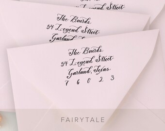 FAIRYTALE Return Address Stamp, Wedding Envelope Address Stamp Add On, Wedding RSVP Envelope Address Stamp