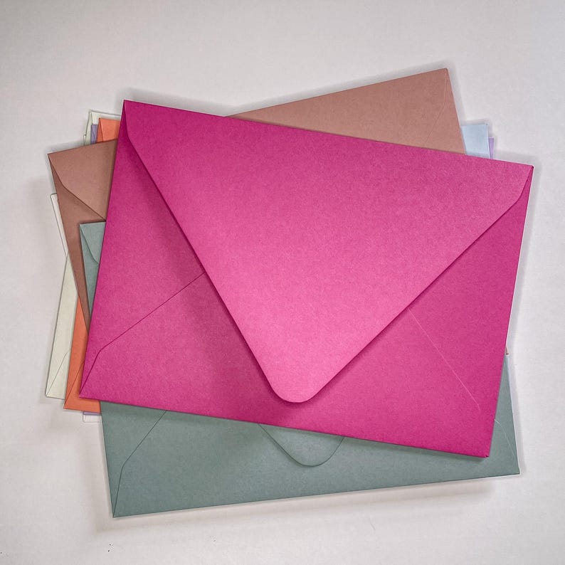Sample of Envelope, Color Envelope Options, Envelope Color Samples ...