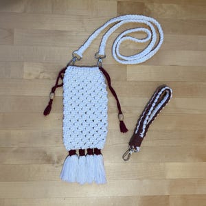 DIY Phone Bag & Wristlet Keychain Pattern Bundle | Macrame PDF Tutorial | Step by Step Photo Instructions and Video