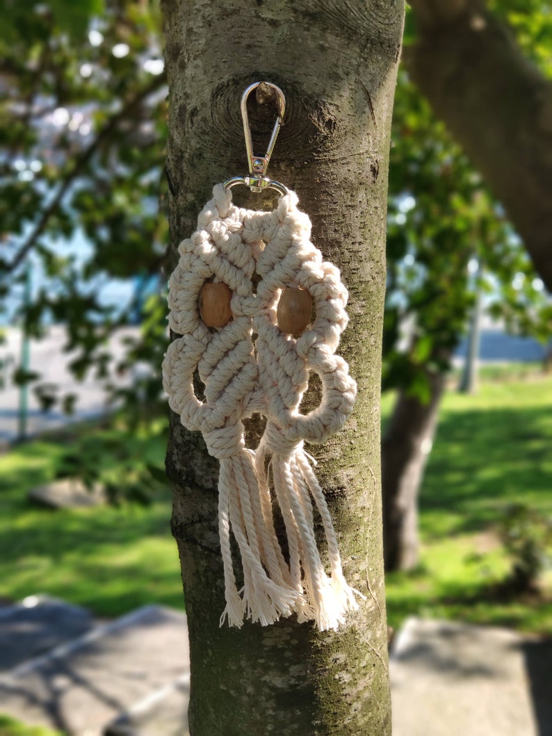 Macrame Keychain Pattern - 6 DIY Boho Keyring PDF and Video Tutorial ...
