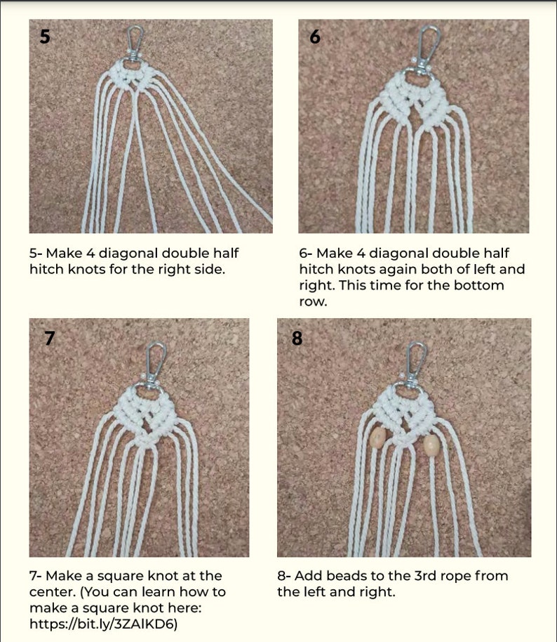 making-macrame-owl-key-chain