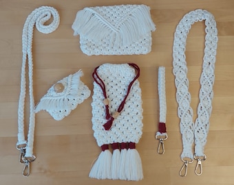 Macrame Kit for Beginners (PDF and Video Tutorial) Make Your Own Phone  Bag, Shoulder Purse, Wristlet Keychain, Straps, Mini Wallet