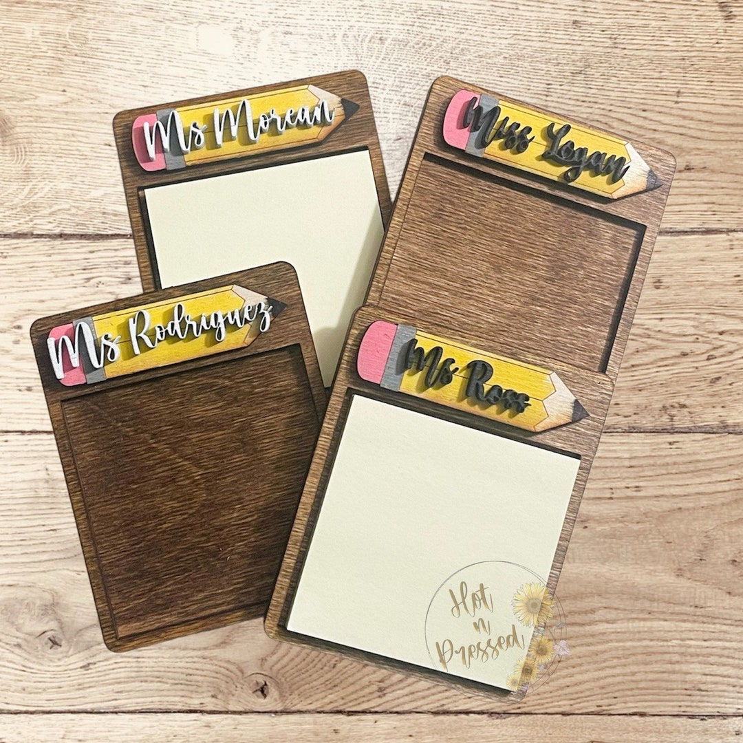 Sticky Note Holder Svg, Post It Note File, Digital File, School File, Teacher File Etsy