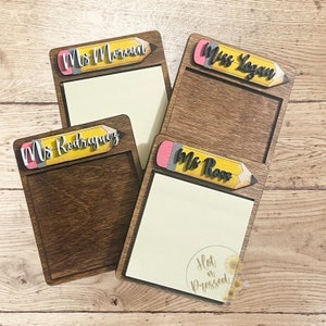 Sticky note holder svg, post it note file, digital file, school file, teacher file