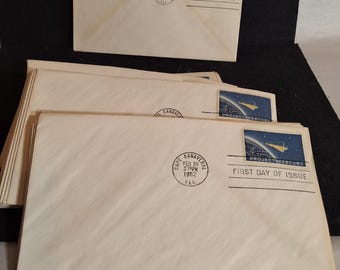 Group of 42 1962 Project Mercury First Day Covers