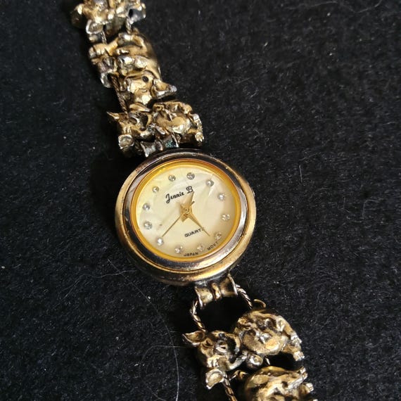 Jennie B Pig Charm Wristwatch, needs battery