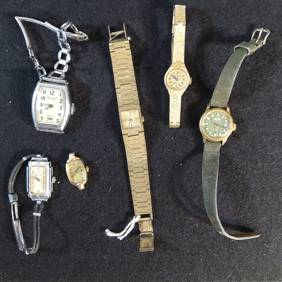 6 Vintage Wrist Watches for Parts or Repair Etsy