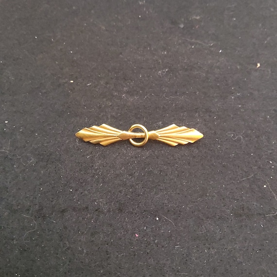 Vintage 12k gold filled pin, art deco - image 1