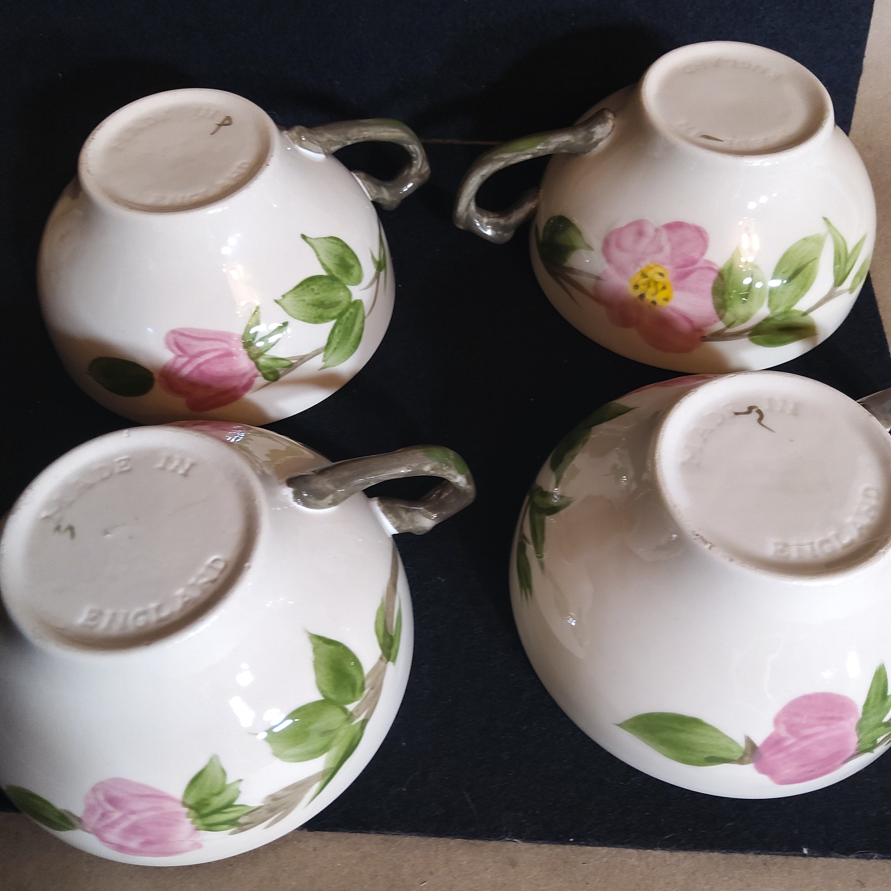 Set of 7 Franciscan Desert Rose Coffee Cups 4 Made in Etsy