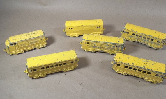 Midgetoy Diecast Train Engine and 5 Cars Etsy