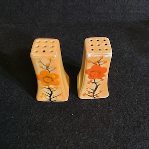 Vintage Ceramic Handpainted Salt and Pepper Shakers,  Made in Japan