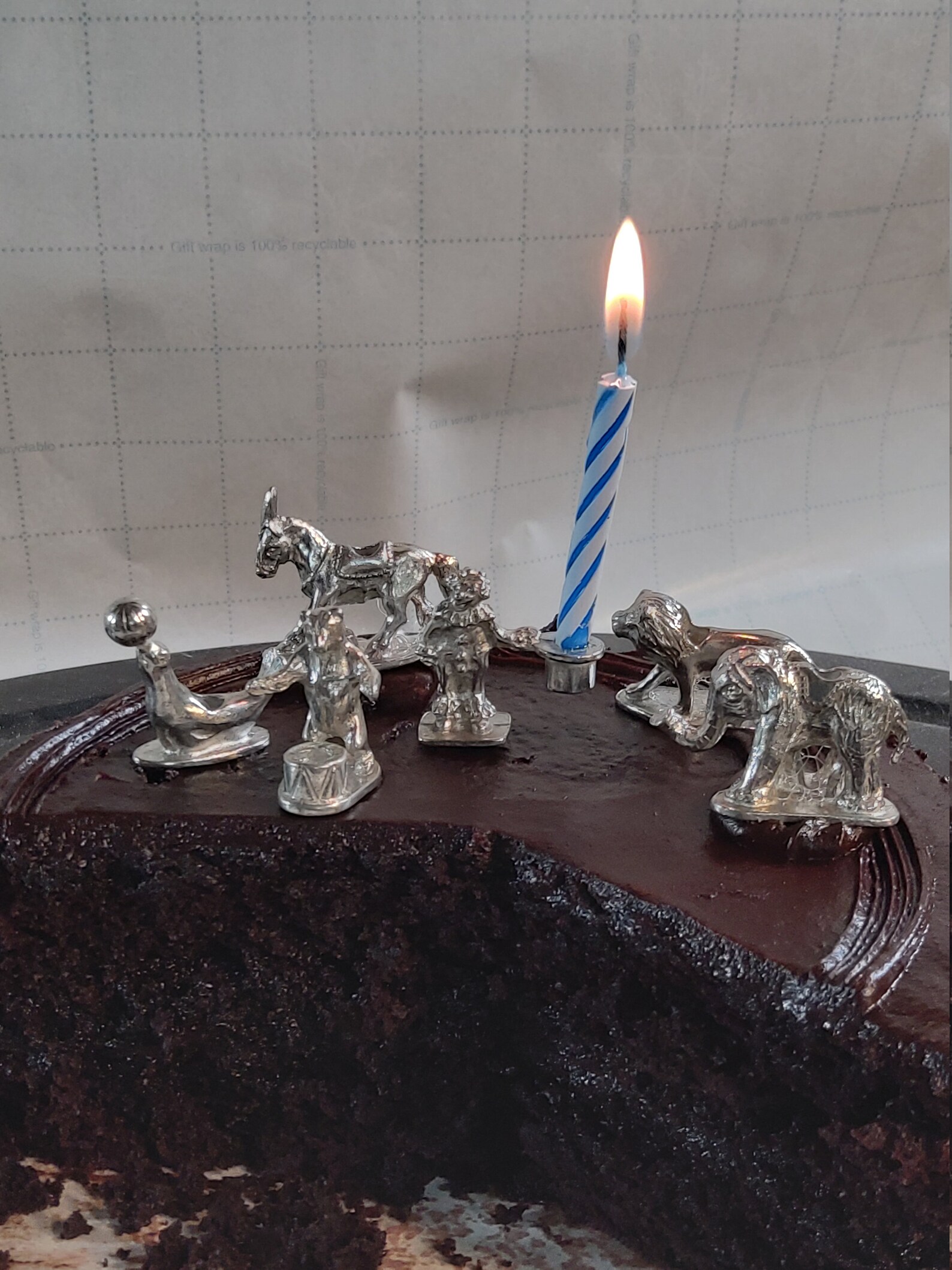 Pewter Circus Birthday Candle holdersEmpire Silver Etsy