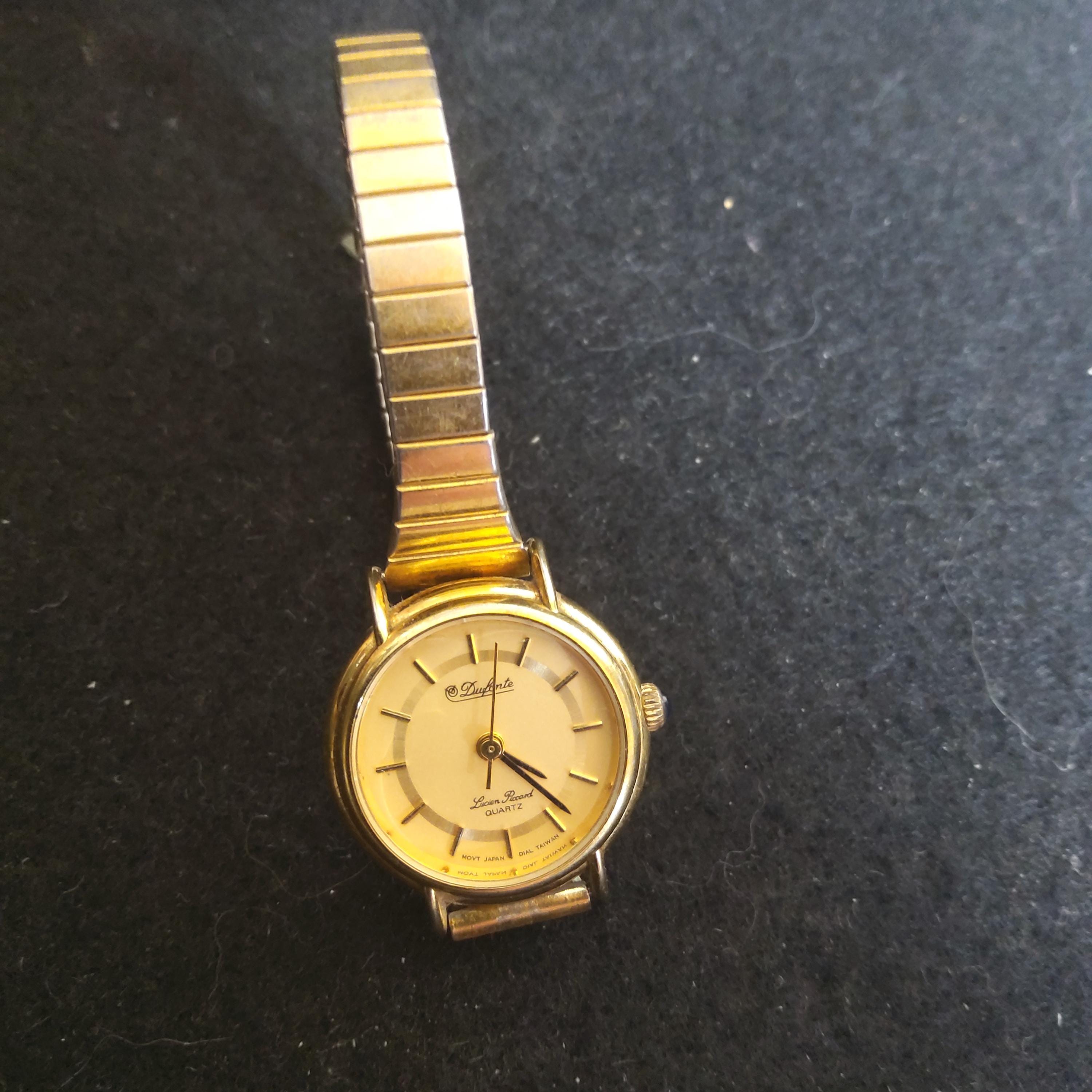 Vintage Dufonte Women\'s Gold Tone With Diamond Markers Wristwatch WORKS Woman Watch Dufonte - Etsy main image 3