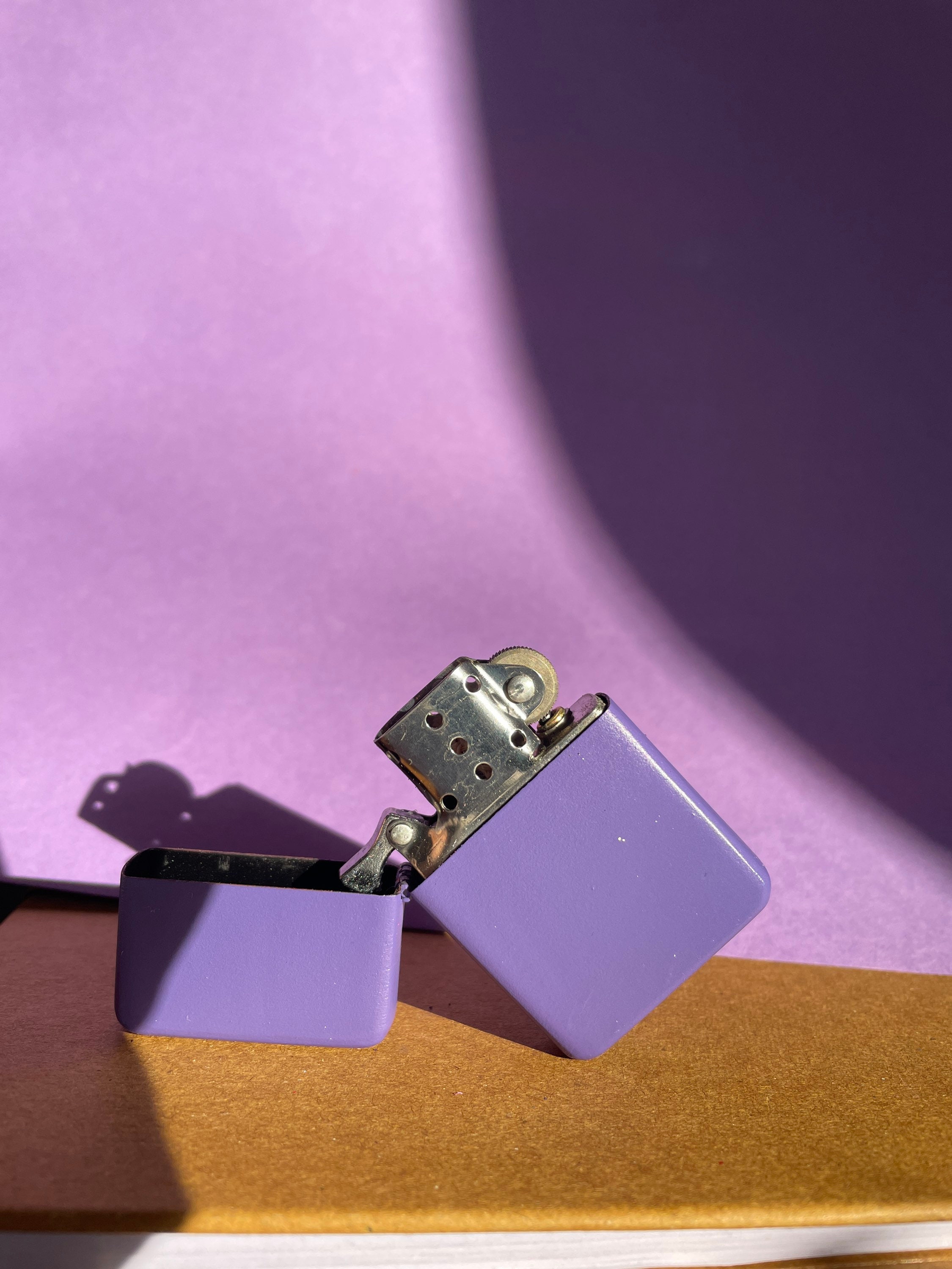 Lavender lighter refillable flip lighter cool lighter Etsy