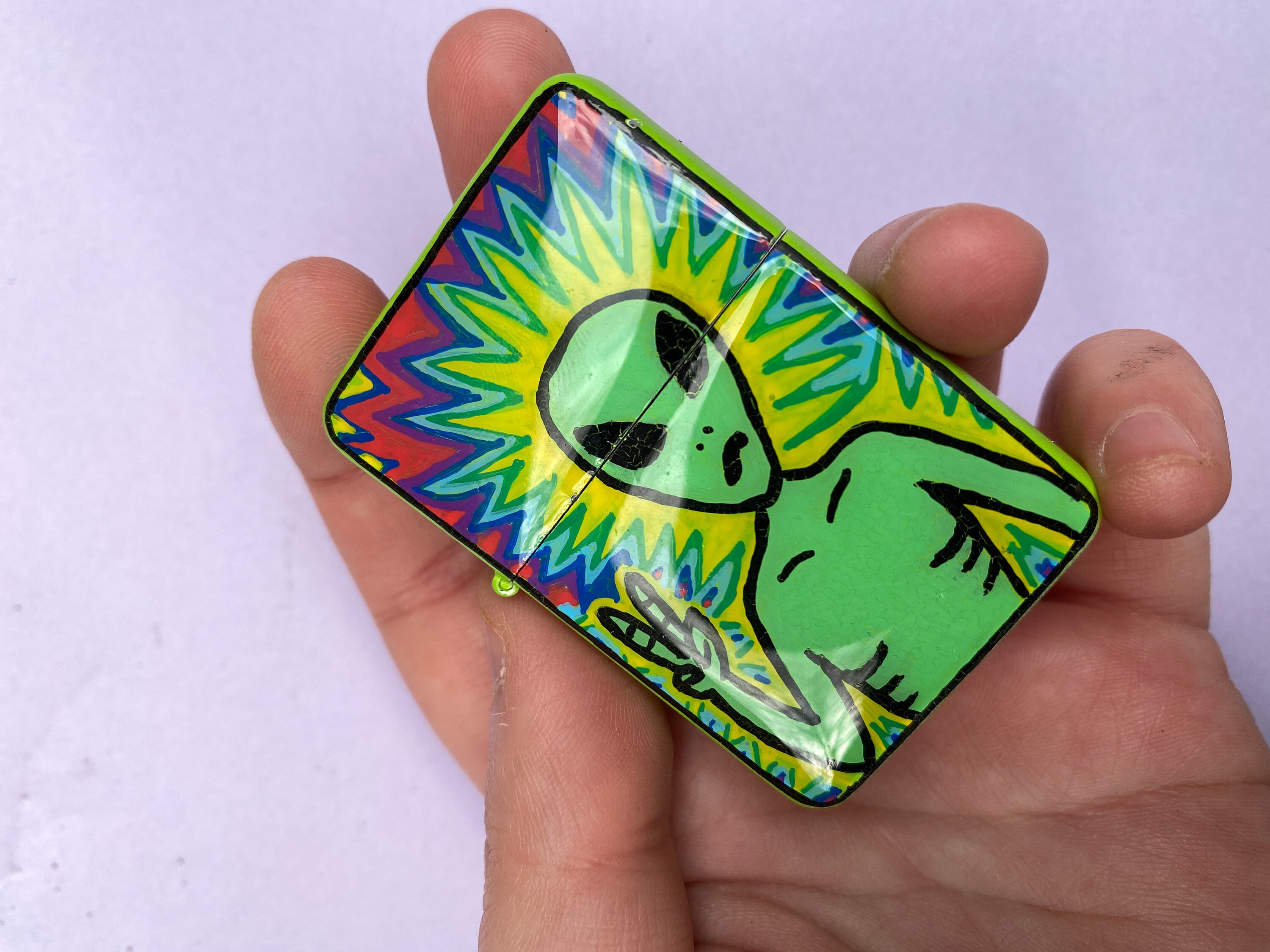 Trippy Alien Lighter high alien custom lighter custom Etsy