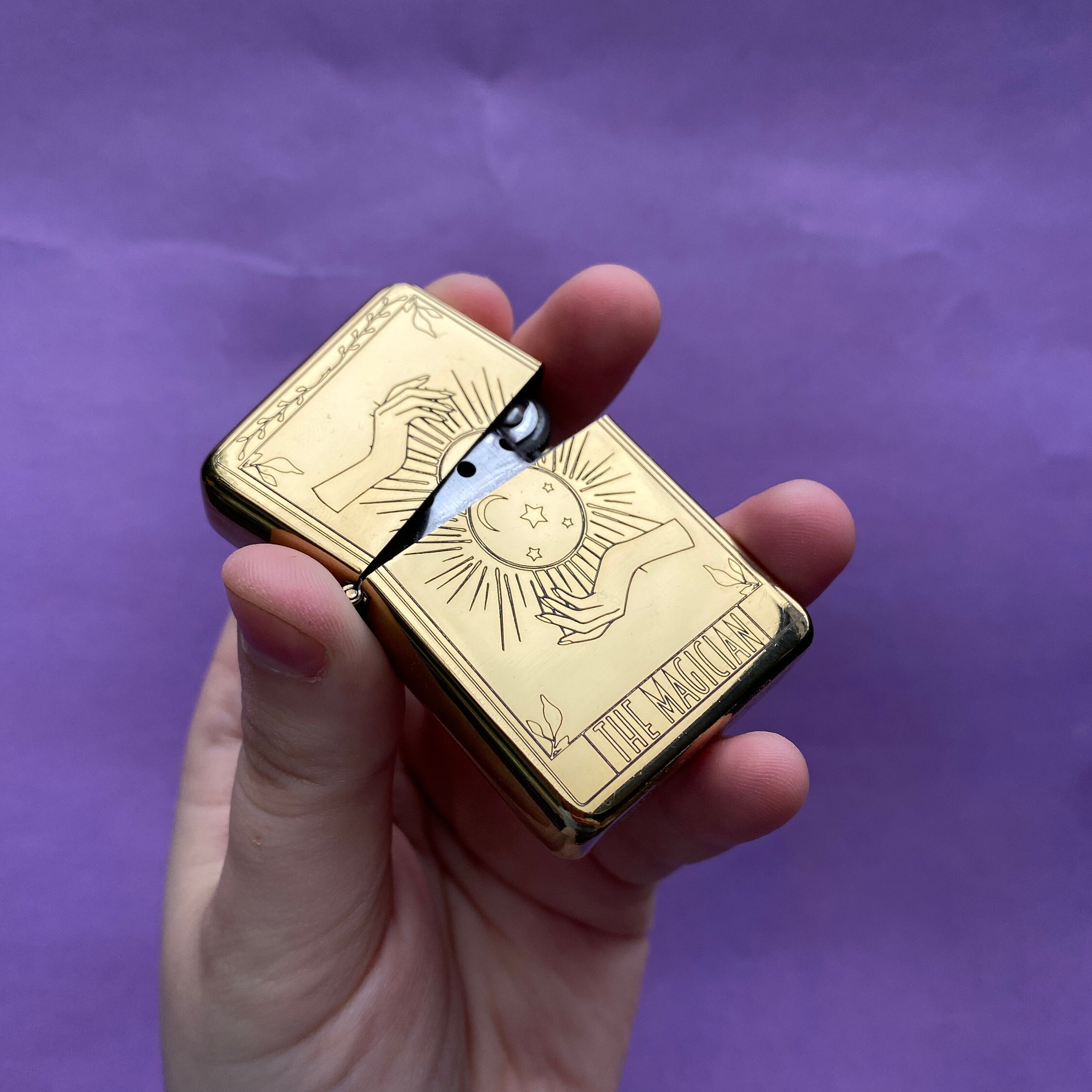The Magician Tarot Card Engraved Lighter Engraved Lighter Etsy Australia