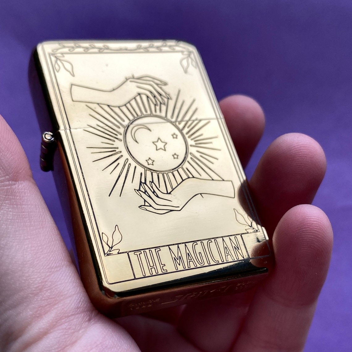 The Magician tarot card engraved lighter engraved lighter Etsy