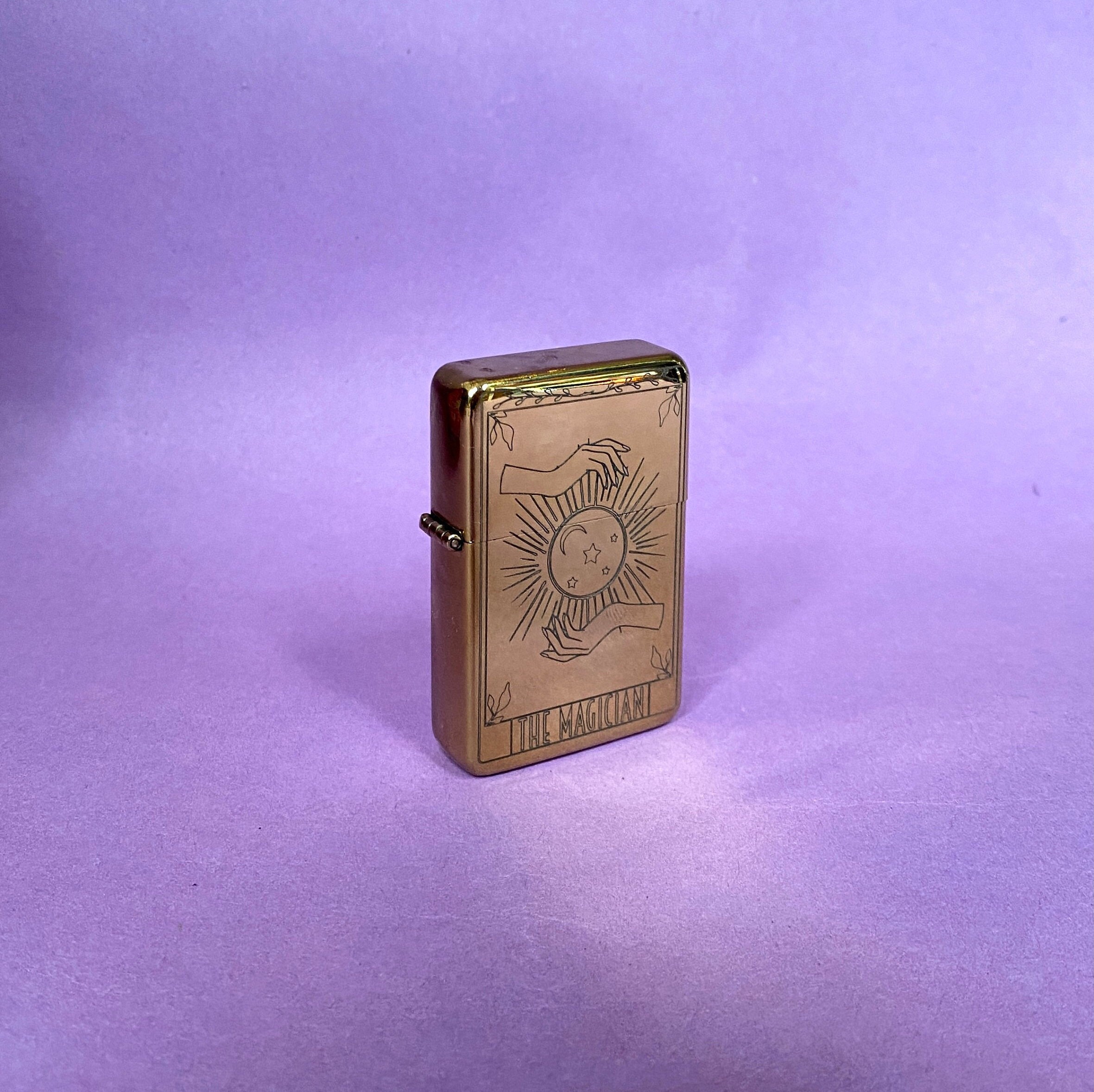 The Magician tarot card engraved lighter engraved lighter Etsy