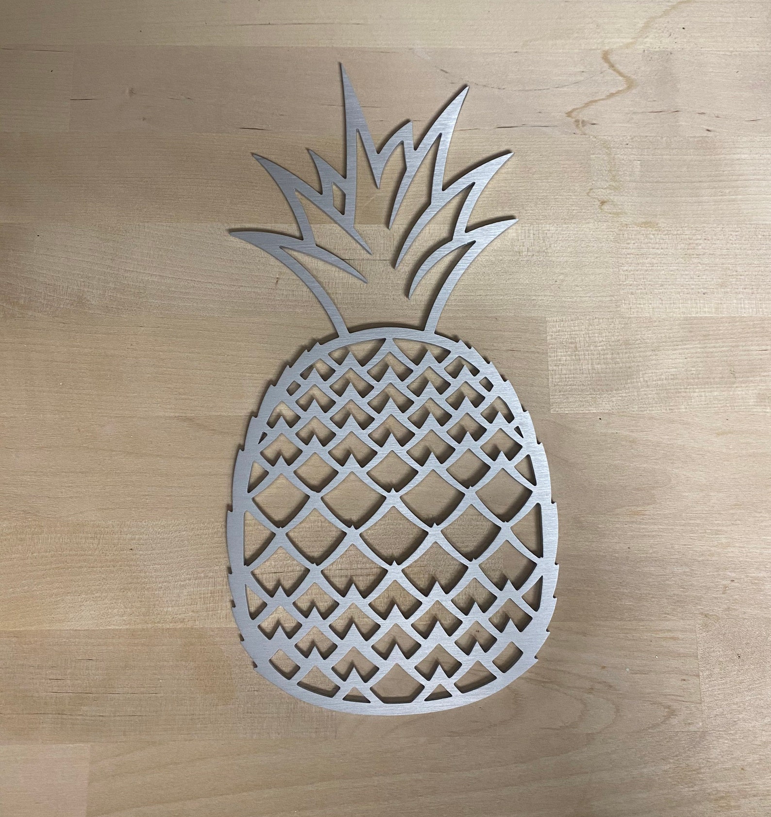 Metal Pineapple Wall Art Decor Etsy