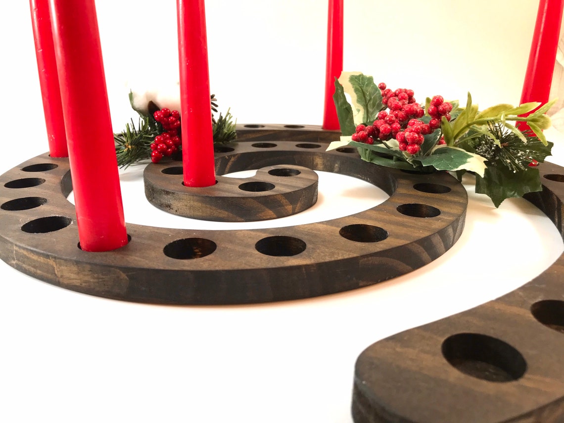 Spiral Advent Candle Holder Etsy