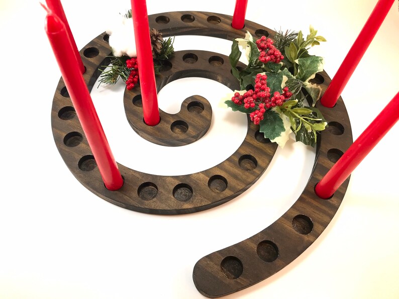 Spiral Advent Candle Holder Etsy