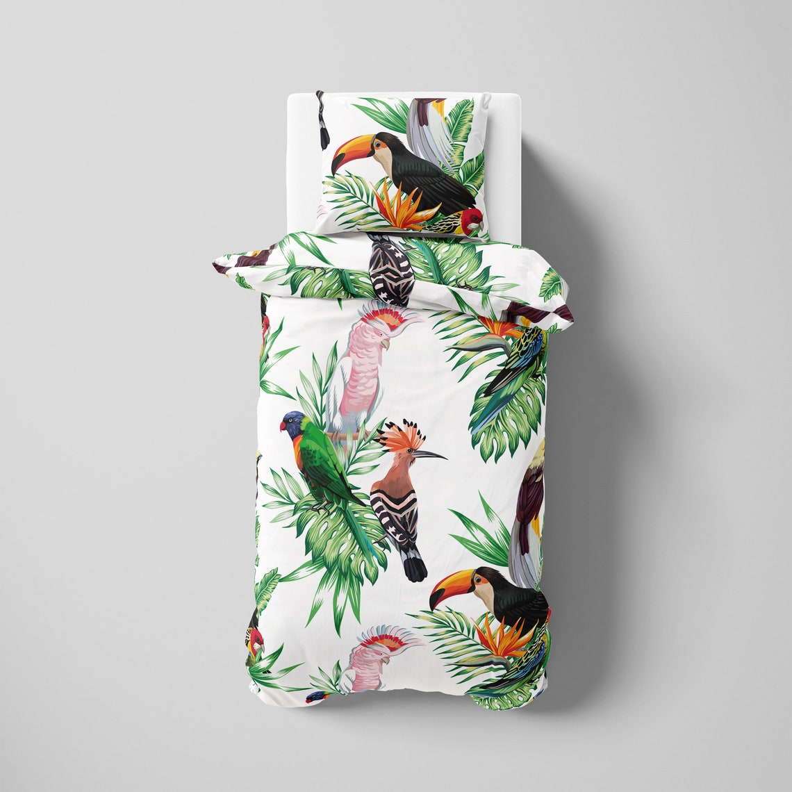 Bedding Exotic Birds B94 Bedding With Animals Decorative Etsy