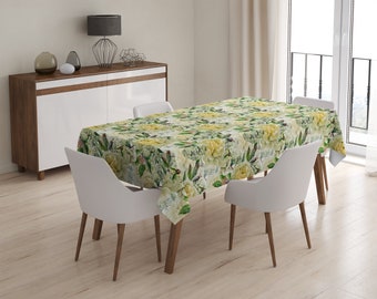Tablecloth Peony Q258 | Kitchen Tablecloth, Decorative Tablecloth, Stain resistant Tablecloth, Rectangular Tablecloth
