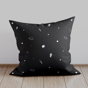 Throw Pillow Minimalist Space P269 | Kids Pillow, Decorative Pillow, Microfiber Pillow Cover, Pillow with insert, Cushion for Couch Sofa