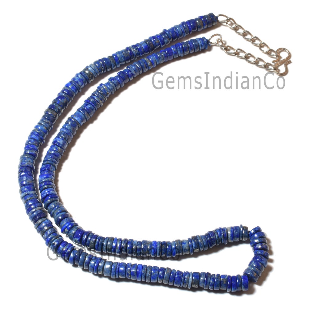 Lapis Lazuli Heishi Mini Chaîne 1-3-5 Cordes Qualité 4mm Main