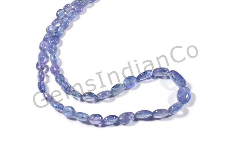 82 Cts Nuggets Gemstone Beads 5x4-11x7 MM Natural Tanzanite Smooth Nuggets Beads GIC#754 Blue Tanzanite 16 Inches Strand