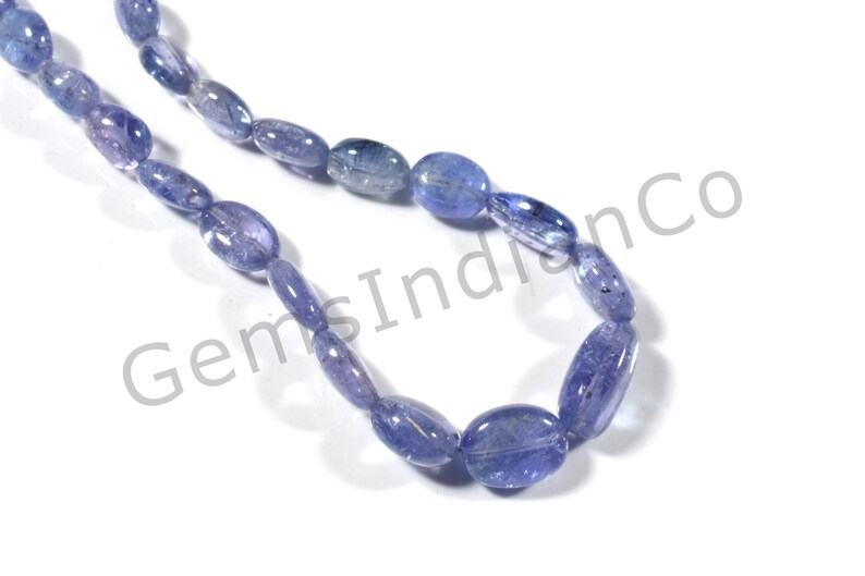 82 Cts Nuggets Gemstone Beads 5x4-11x7 MM Natural Tanzanite Smooth Nuggets Beads GIC#754 Blue Tanzanite 16 Inches Strand