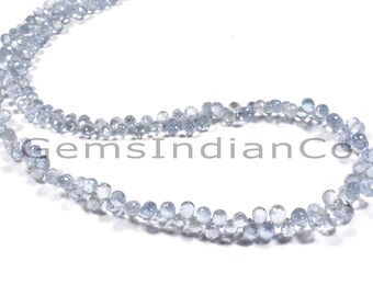 Sku#GIC#6062 Natural Sapphire Ready To Wear Shaded Sapphire Faceted Drops Briolette Necklace Precious Party Wear and Gift For Her Sku#GIC#6062 Natural Sapphire Ready To Wear Shaded Sapphire Faceted Drops Briolette Necklace Precious Party Wear and Gift For Her