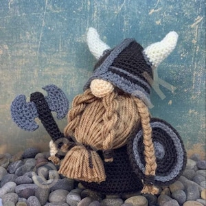 Viktor the Viking Gnome Amigurumi Crochet Pattern [DIGITAL PDF PATTERN], Viking Crochet Pattern, Norse Amigurumi Pattern