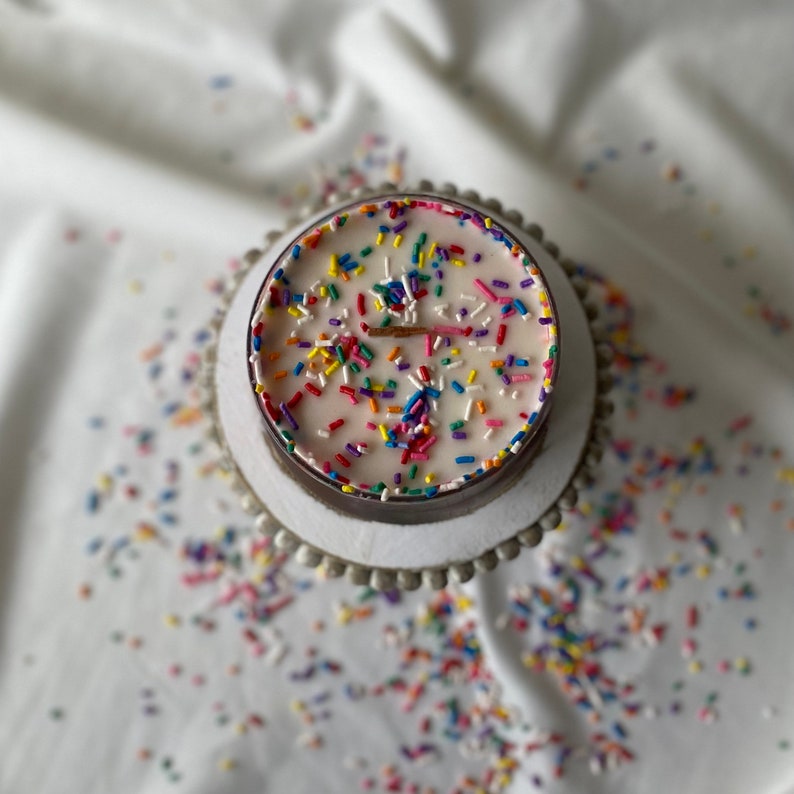 Sprinkle Birthday Candle Happy Birthday Candle Sprinkle Etsy