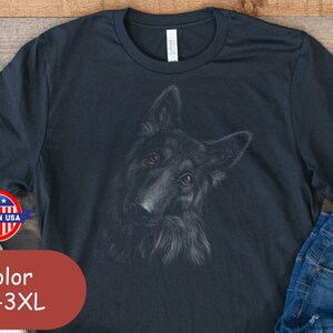 German Shepherd T-Shirt • German Shepherd Dog Lover Tee • Bella Canvas Unisex Shirt • Dog Mom & Dog Dad Gift • German Shepherd Graphic Tee