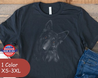German Shepherd T-Shirt • German Shepherd Dog Lover Tee • Bella Canvas Unisex Shirt • Dog Mom & Dog Dad Gift • German Shepherd Graphic Tee