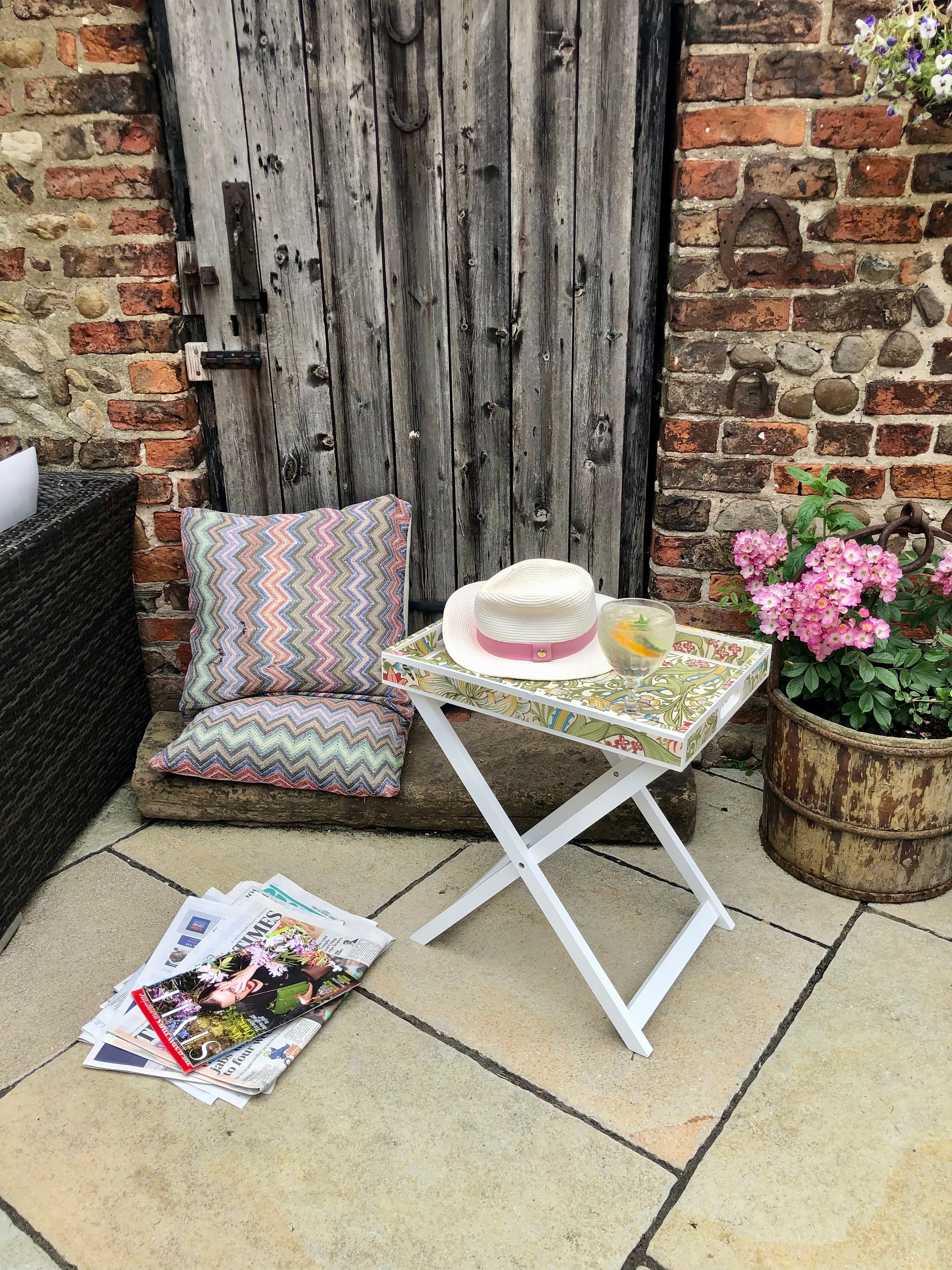 Tea Tray Folding Table Etsy UK