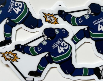 Quinn Miles Illustrierter Aufkleber - Vancouver Canucks NHL