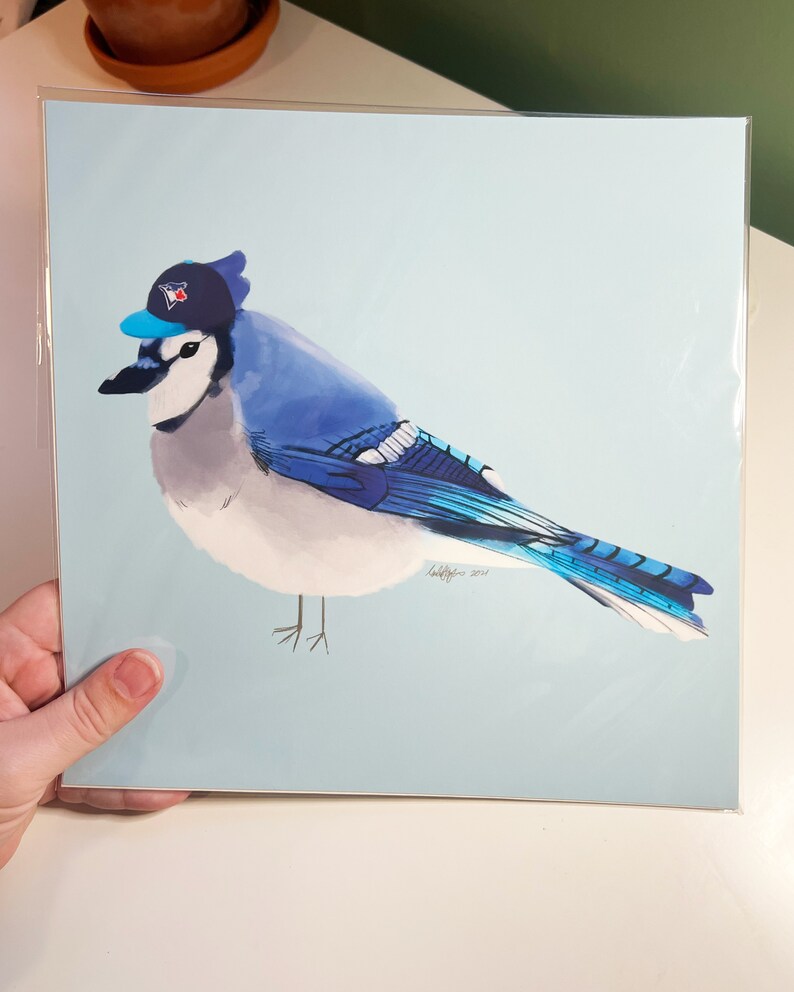 Jay R Prints Toronto Blue Jays Blue Jay 10x10 Square Print - Etsy