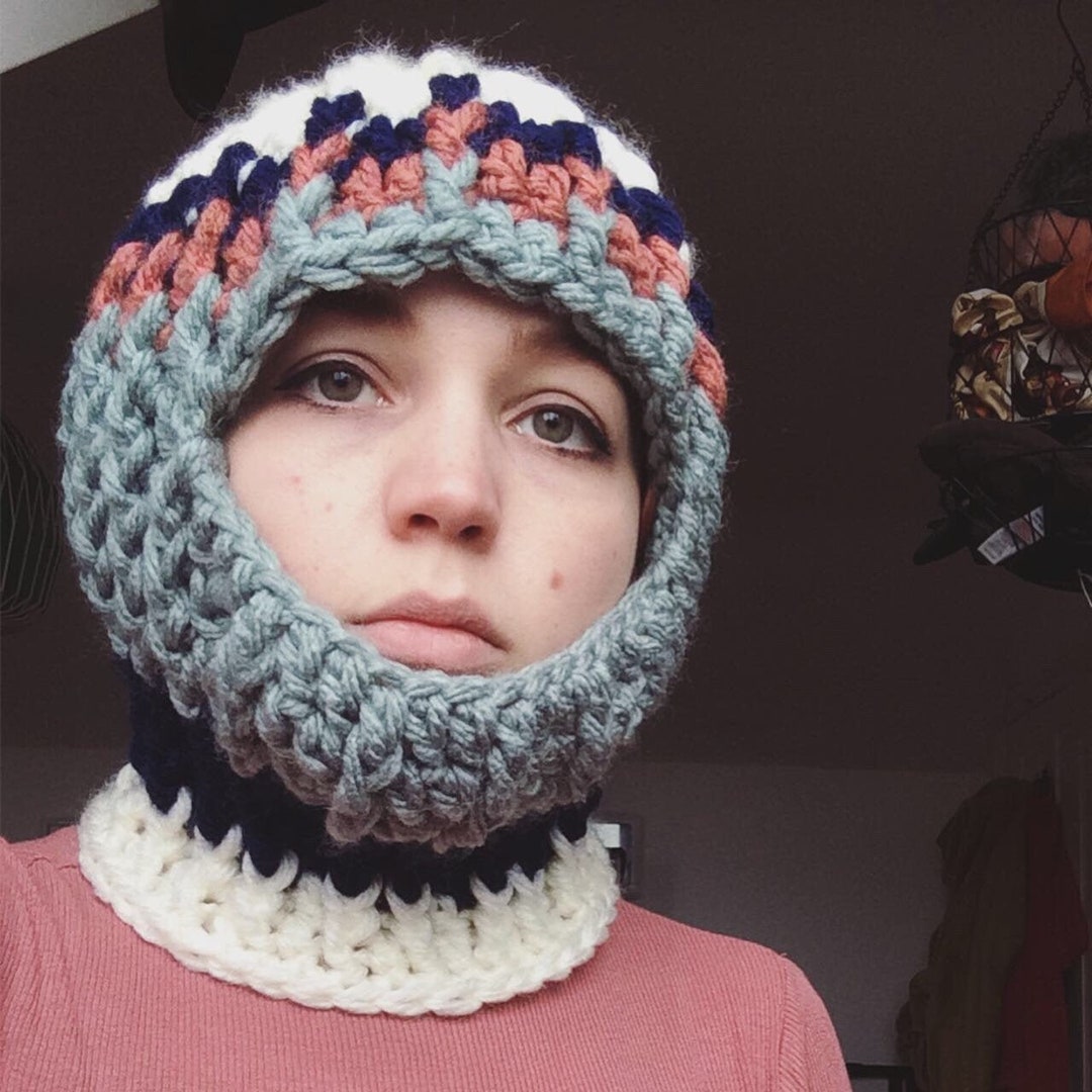 Handmade Chunky Crochet Balaclava Ski Mask Etsy Denmark