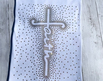 Rhinestone Faith Shirt: Christian Bling Tee