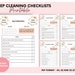 Printable Deep Cleaning Checklists House Cleaning Checklist Kit Spring ...