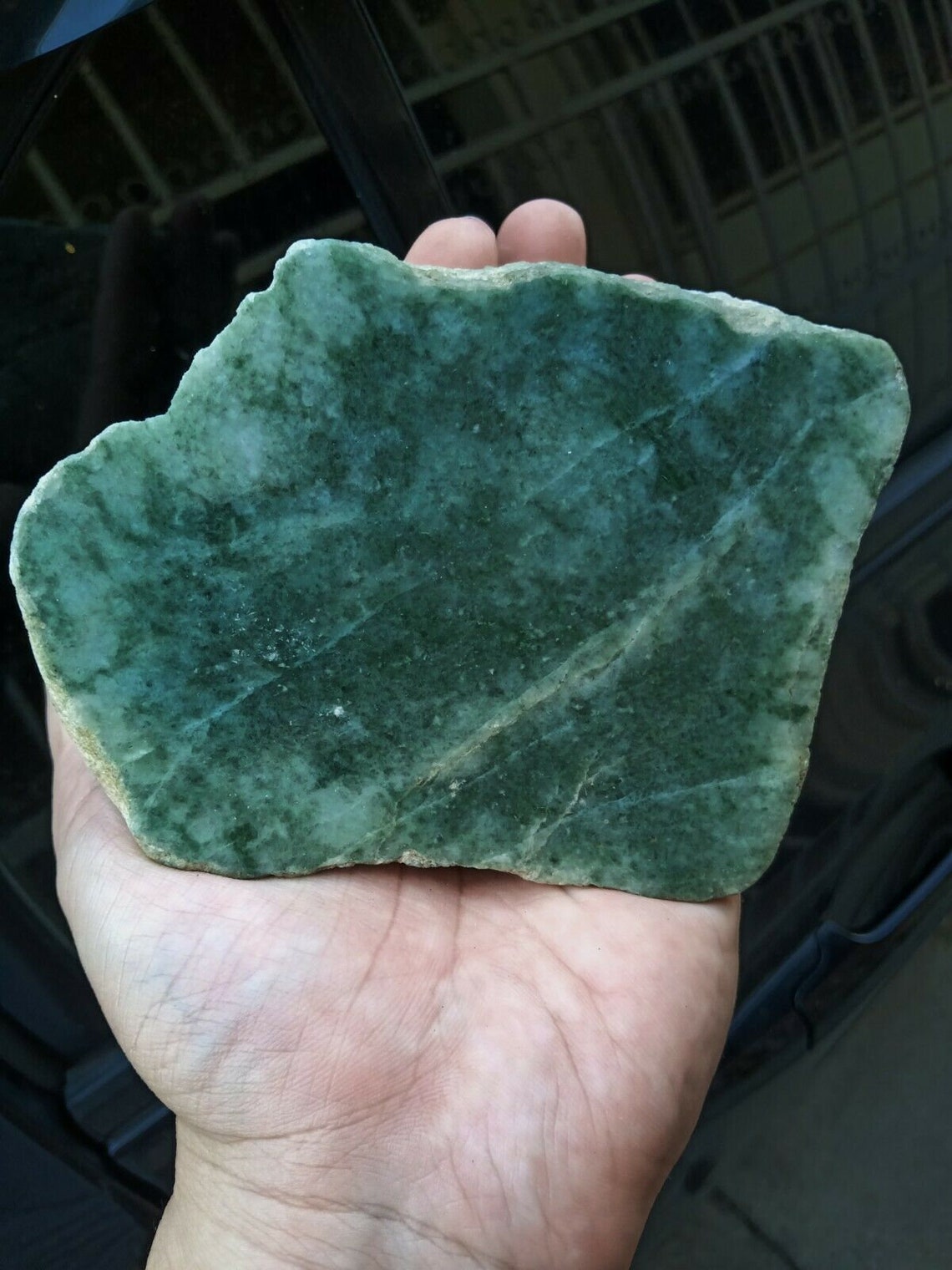 677 grams Jadeite Jade Rough Cut 100 Authentic Real Natural Etsy