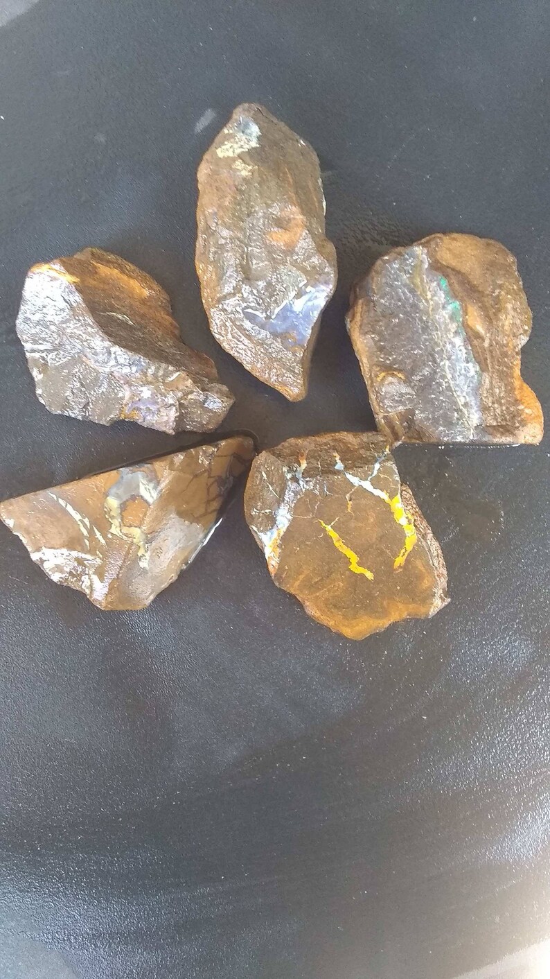 Australian Boulder Opal Rough Raw Boulder Opal for | Etsy