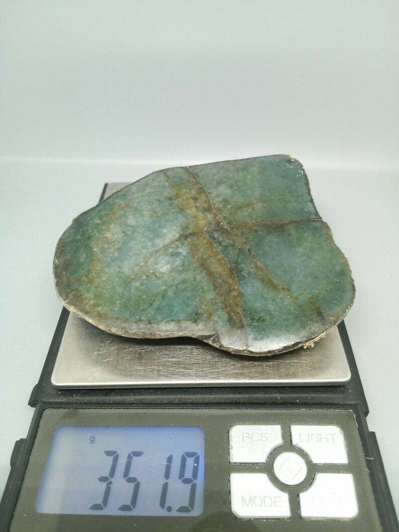 351.9 grams Jadeite Jade Rough Cut 100/% Authentic Burmese Jade Untreated
