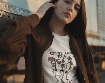 Camiseta de novio para mujeres / Tis the Season to be Spooky Tshirt / Halloween T-shirt / Funny Fall Tshirt / Spooky Season