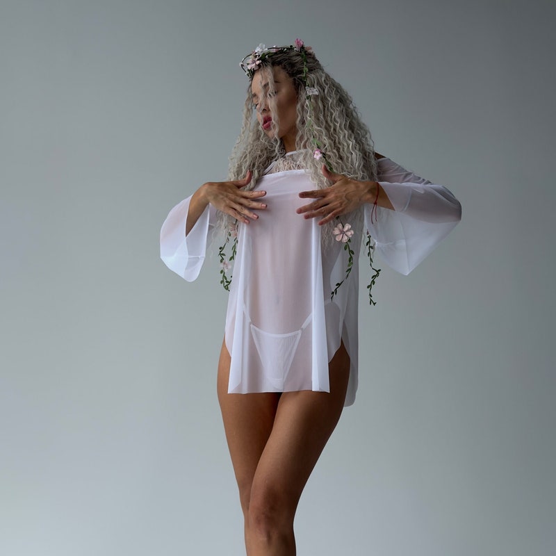 Nude See Through Dress Etsy UK