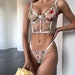 Floral corset,Embroidered lingerie set,Corset top,See through lingerie,Sheer bra and panty,Mesh bra,Floral lingerie set,Cute underwear set 