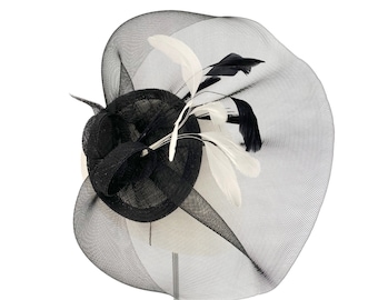 Make Your Own Fascinator Kit - Superior DIY Kit with Video Suitable for Beginners- Unusual Gift Idea - Wedding Headpiece - Black